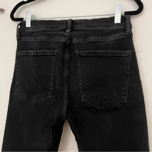 AGOLDE Sophie Mid Rise Ankle Jean in Shout Wash (Black) thumbnail 6