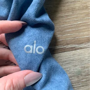 Alo Tie Dye Blue High-Waisted Leggings M thumbnail 4