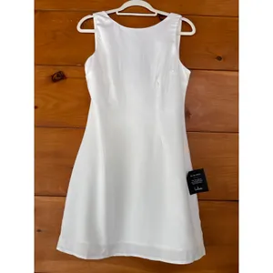 NWT Lulus Elevated Appearance Ivory Satin Open Back Mini Dress Party Short Sz XS thumbnail 2