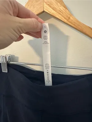 Lululemon Invigorate high rise crop leggings navy 17” thumbnail 5