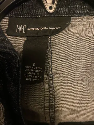 I-N-C International Concepts Sleeveless Dark Denim Button-Front Dress. Size 2 thumbnail 3