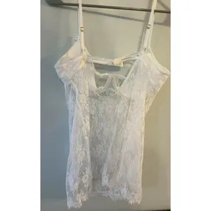 Victoria's Secret White Very Sexy Lace Babydoll Bra Cami Nightie VS Size Large thumbnail 2