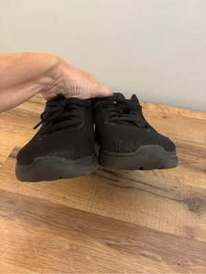 Skechers Go Walk Black Lace-Up Sneaker Shoes Black Women’s thumbnail 3