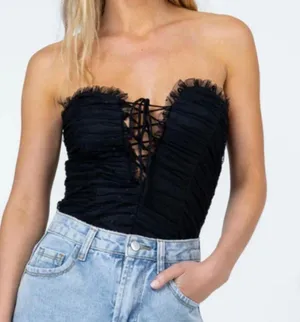 Princess Polly Elysia Bodysuit Black thumbnail 1