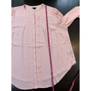 Torrid 1 Georgette Pintuck‎ Blouse Womens Plus Sz 1X Button Office Church Career thumbnail 10