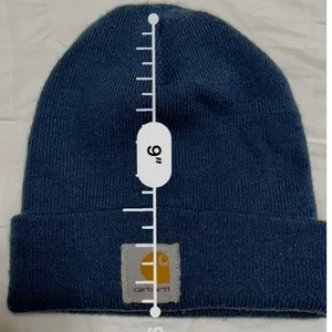 Carhartt Women Knit Beanie Hat Navy‎ BLUE One Size OS thumbnail 5