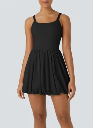 Halara Breezeful U Neck Double Straps Cut Out Quick Dry Mini Casual Bubble Dress thumbnail 1