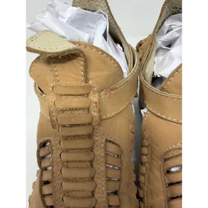 Freebird Poisn Huarache Bootie Sandals Tan Leather Woven Block Heel Womens 9 thumbnail 11