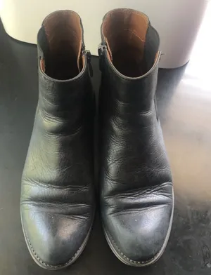 Franco Sarto Leather Western Women’s 8.5 Boho Cowgirl Festival Party Low Boots thumbnail 1