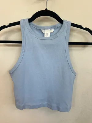 H&M Cropped Tank Top thumbnail 1