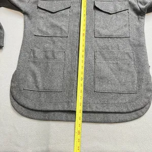 Banana Republic Ladies' Structured 4 Pocket Button Shacket Shirt Jacket Gray‎ S thumbnail 7