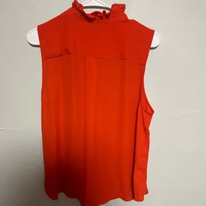 Ann Taylor Vibrant Orange Sleeveless Blouse thumbnail 4