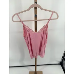 Vintage Victoria’s Secret Angel Pink Lace Cami Tank Top Y2K Spaghetti Strap M thumbnail 12