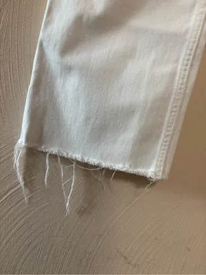 Gap Women’s Vintage Flare High Rise Raw Hem Stretch White Size 10 Regular thumbnail 3