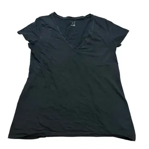 A New Day Basic V-Neck T-Shirt in Black, Size L thumbnail 1