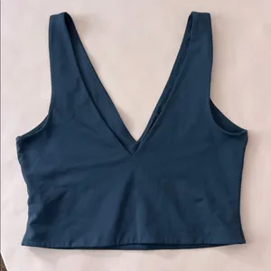 Babaton x Aritzia Contour V Neck Tank Top Blue Size Large thumbnail 5