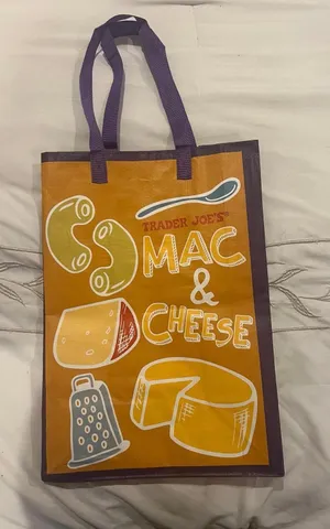 NEW Trader Joes Reusable Tote Bag Mac & Cheese, PB & Jam thumbnail 1