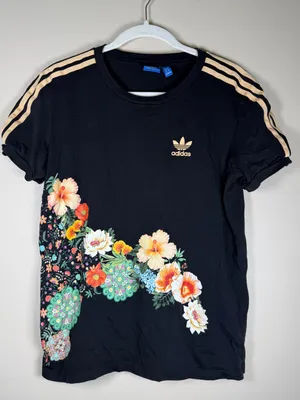 Adidas Originals Jardim Floral Tee Sz XS thumbnail 5