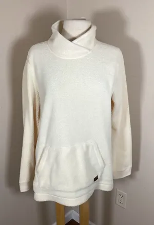 L.L.Bean Women's Cozy Sherpa Fleece Funnel Neck Pullover Sweatshirt thumbnail 1