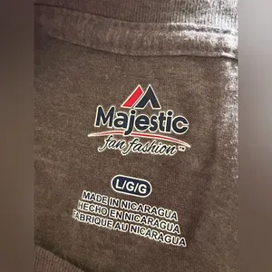Majestic New England Patriots Gray Pink T-Shirt Juniors Size L thumbnail 4