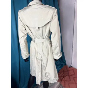 1 Madison Classic Double Breasted Belted Trench Coat Light Sage Green Size S‎ thumbnail 2