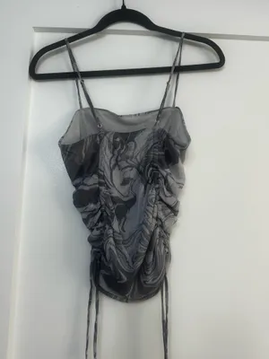 Urban Outfitters Marble Crop Top thumbnail 3