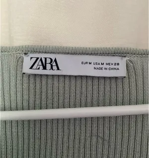 ZARA Crop Long Sleeve Top thumbnail 2