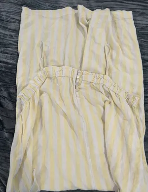 Yellow striped jumpsuit Size XL thumbnail 1