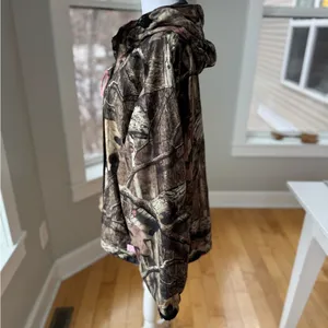 Russell Athletic Russell Outdoors Green Brown Tan Camouflage Full Zip Hooded Jacket Size Kids XL thumbnail 2