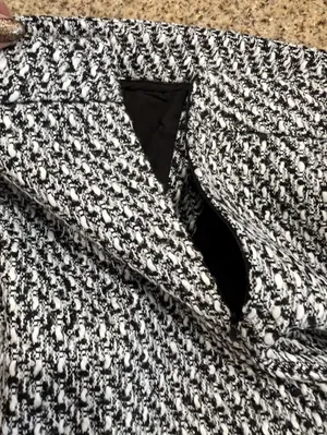 Commense Button Front Tweed Maxi Skirt Black White Small NWT Sold Out thumbnail 6