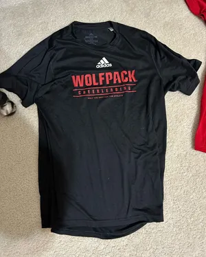 Adidas Black Wolfpack Cheerleading Performance Tee thumbnail 1