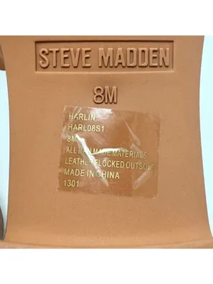 Steve Madden Harlin Square Toe Block Heel Platform Slide On Mule Sandals Size 8M thumbnail 4
