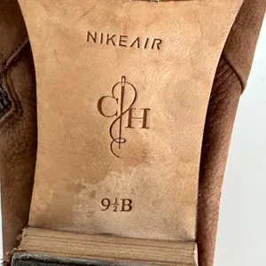 Cole Haan Nike Air Cassidy Ankle Booties Worn Leather Stacked Heel Brown 9.5‎ thumbnail 10