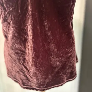 YFB Tank Top 90's Velvet Brown Y2K Size Med Boho Cowl Young Fabulous and Broke thumbnail 4