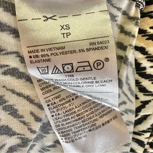 NWT Banana Republic Factory Knit Halter Black Tan Animal Print Romper thumbnail 5
