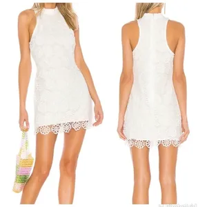 Lovers + Friends Casper White Eyelet Dress Mini L v6x thumbnail 2