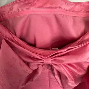 Altar’d State Strapless A-line Bow Mini Dress Pink Satin Size Medium Romantic thumbnail 10