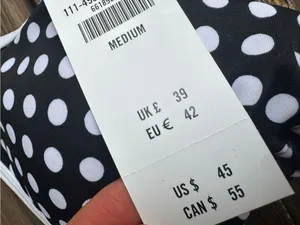 Abercrombie & Fitch Black White Polka Dot Bikini Top M NWT thumbnail 7