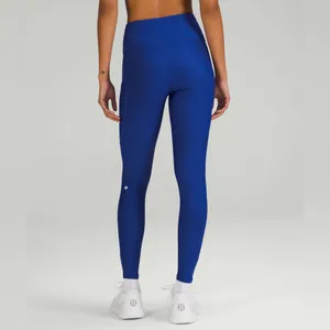 Lululemon‎ Fast and Free High-Rise Fleece Tight 28" Size 14 Psychic Blue thumbnail 2