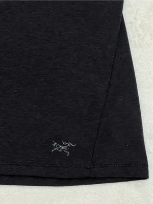 Arc'Teryx Black Heather Lumin Mock Neck Top Size Medium thumbnail 4
