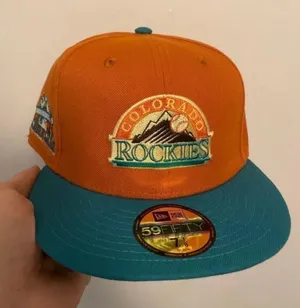 New Era Myfitteds Colorado Rockies 1998 ASG “Mesa Verde NP inspired size 7 1/8 brand new very rare thumbnail 1