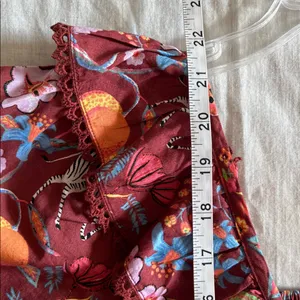 Anthropologie Maeve Babydoll Blouse Tiger Zebra Safari Print Sz XS thumbnail 9
