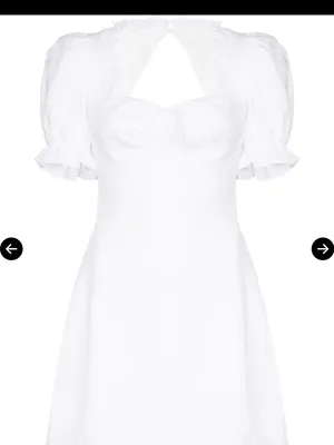 NWOT reformation Easton puff-sleeves mini dress thumbnail 4