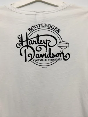 Harley-Davidson white graphic tee Bootlegger Knoxville Tennessee XL thumbnail 11
