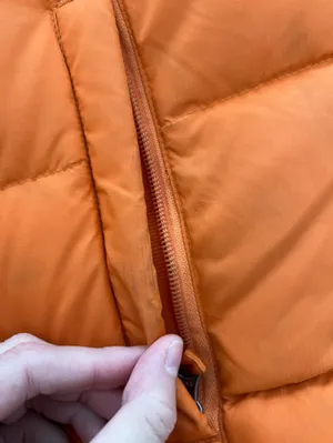 LL Bean Goose Down Puffer Vest. Orange Size XS thumbnail 11