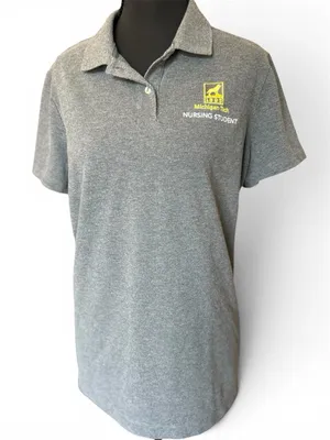 Lands End Women Lg Gray Michigan Tech University MTU Nursing Student Polo Shirt thumbnail 1