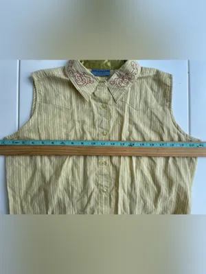 Vintage Wrangler Blues Western Button Down Blouse, Size M thumbnail 7