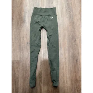 Gymshark Energy+ Seamless Leggings Olive Green High Waisted XS‎ B1A2B thumbnail 2