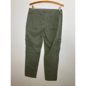 American Eagle Cargo Pants Womens 8 Green Excellent Stretch Utility Straight Leg thumbnail 4