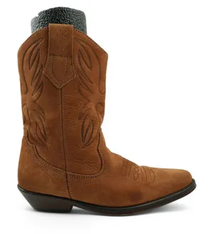 Nicole Boots Womens‎ 6 B Brown Leather Slouch Boots Made in Spain thumbnail 1